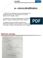 Bulk Flow - Micro/ultrafiltration