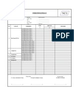 Form Pengetesan: NO. Lokasi Deskripsi Suhu Airflow Remarks