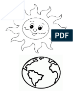 Dibujo Sol y Planeta