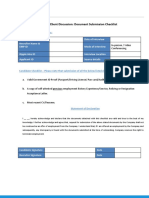 Pre-Client Discussion: Document Submission Checklist: To Be Filled in by Recruiters