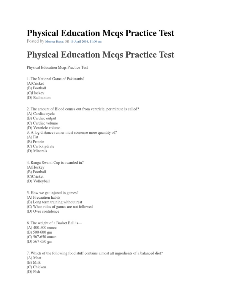 PHYSICAL AND HEALTH EDUCATION PAST QUESTIONS AND ANSWERS PDF DOWNLOAD 2020 visual data 8