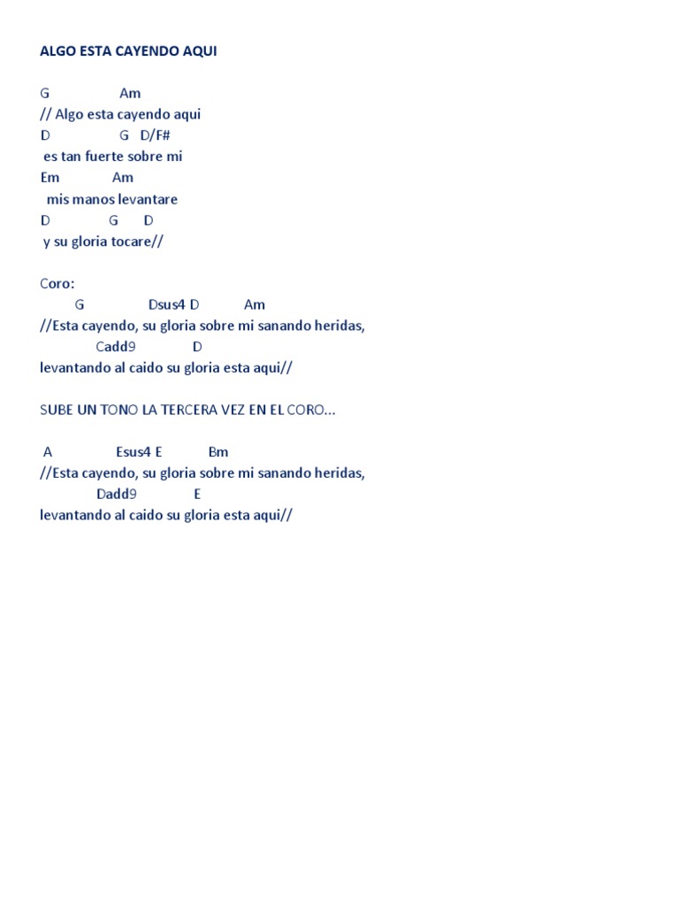 Acordes y Letra: 