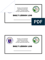 Daily Lesson Log - : Republic of The Philippines