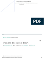 Planilha de Controle de EPI - Acesse e Baixe Grátis Aqui