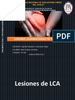 Lesiones Ligamentarias de Rodilla