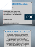 Radiolisis Del Agua