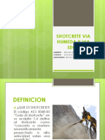 Shotcrete vía húmeda y seca