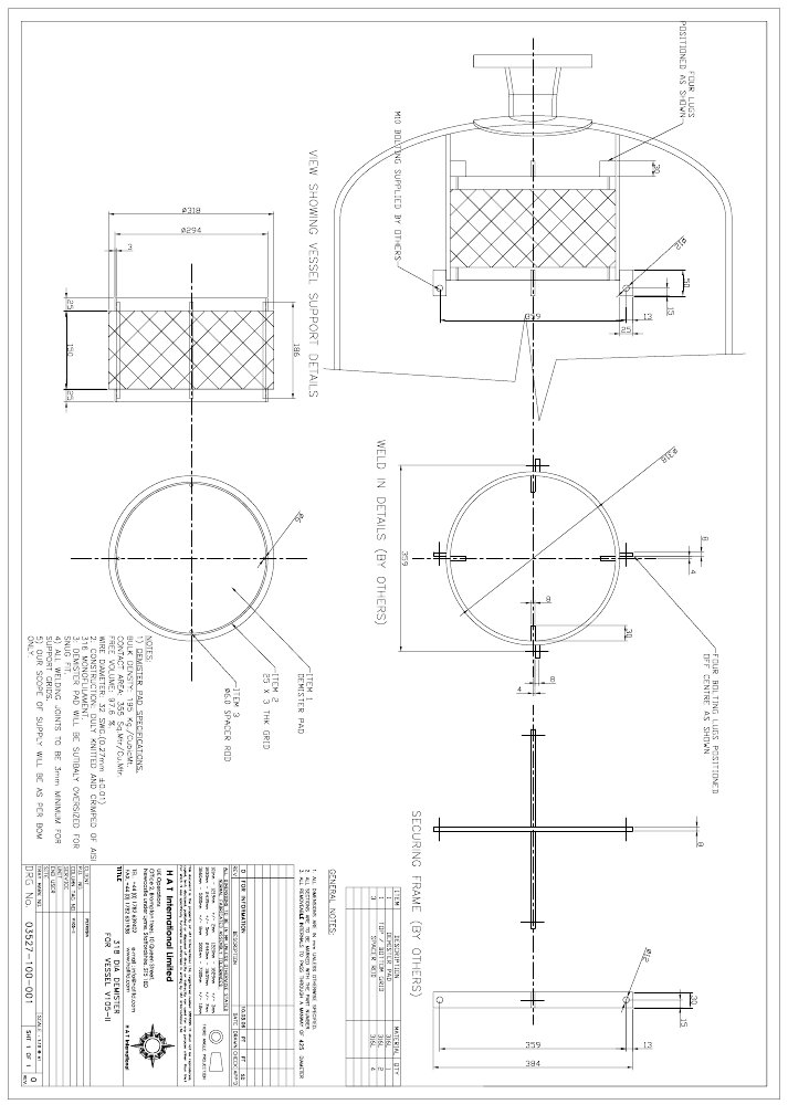 Demister Drawing | PDF
