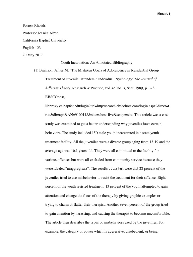 Juvenile recidivism data picture