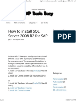 How to Install SQL Server 2008 R2 for SAP - SAP Basis Easy