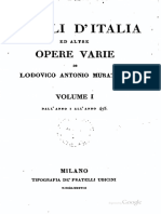 1672-1750, Muratori LA, Annali D Italia Ed Altre Opere Varie (Mauri Accurante) Vol 1, IT