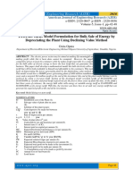 Two-Part Tariff Model Formulation for Bulk Sale of Energy by Depreciating the Plant Using Declining Value Method