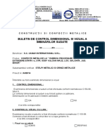 Buletin de Control Dimensional Si Vizual a Imbinarilor Sudate