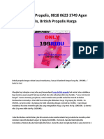 Harga British Propolis, 0818 0623 3749 Agen British Propolis, British Propolis Harga