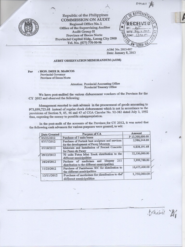 Sample Reply To Audit Observation Memorandum
