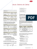 Métodos de Cálculo Sistema de Calhas PDF