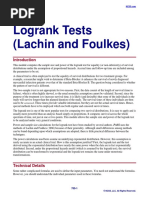 Logrank Tests (Lachin and Foulkes)
