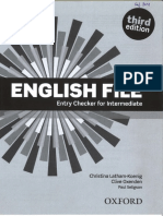 English File Intermediate Entry Checker 3rd Ed