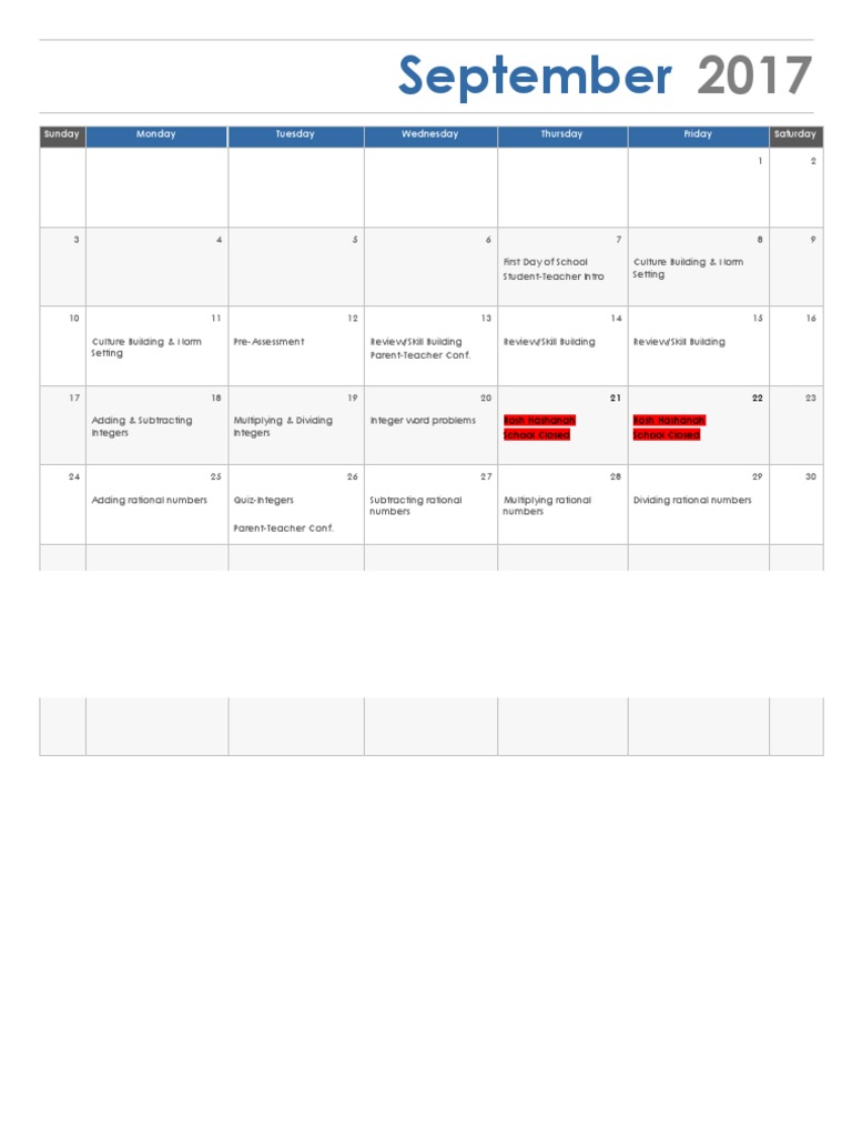 Grade 7 September | PDF