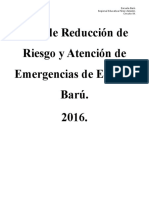 Plan de Reducción de Riesgo y Atención de Emergencias de Escuela Barú