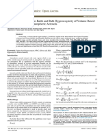 Determination of Kelvin Radii and Bulk Hygroscopicity of Volume Basedhygroscopicity for Atmospheric Aerosols