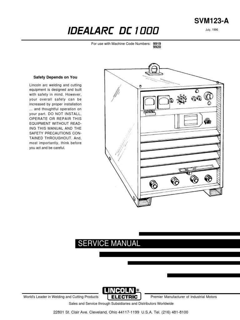 Dc1000 Service Manual Pdf Pdf Welding Construction