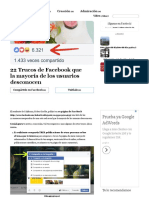 22 Trucos de Facebook Que La Mayoría de Los Usuarios Desconocen