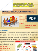 Modelo Ejecucion Presupuesto