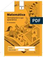 Cuadernillo Proceso1 Matematica 2do Grado