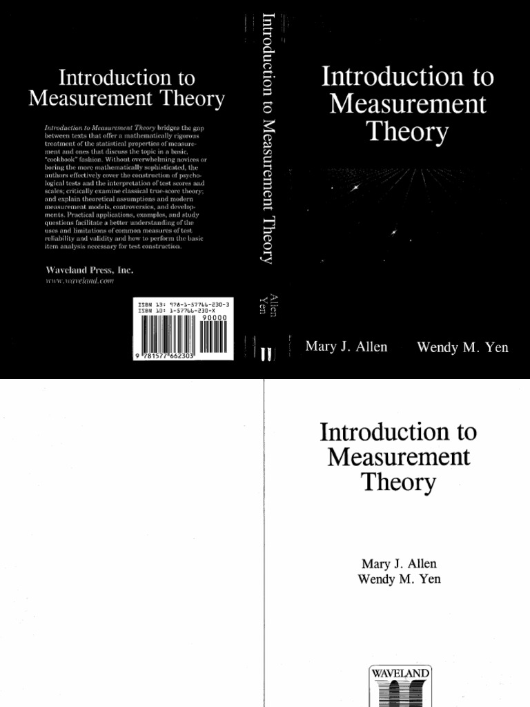 Allen & Yen (1979) - Introduction To Measurement Theory (Cap 7) PDF ...