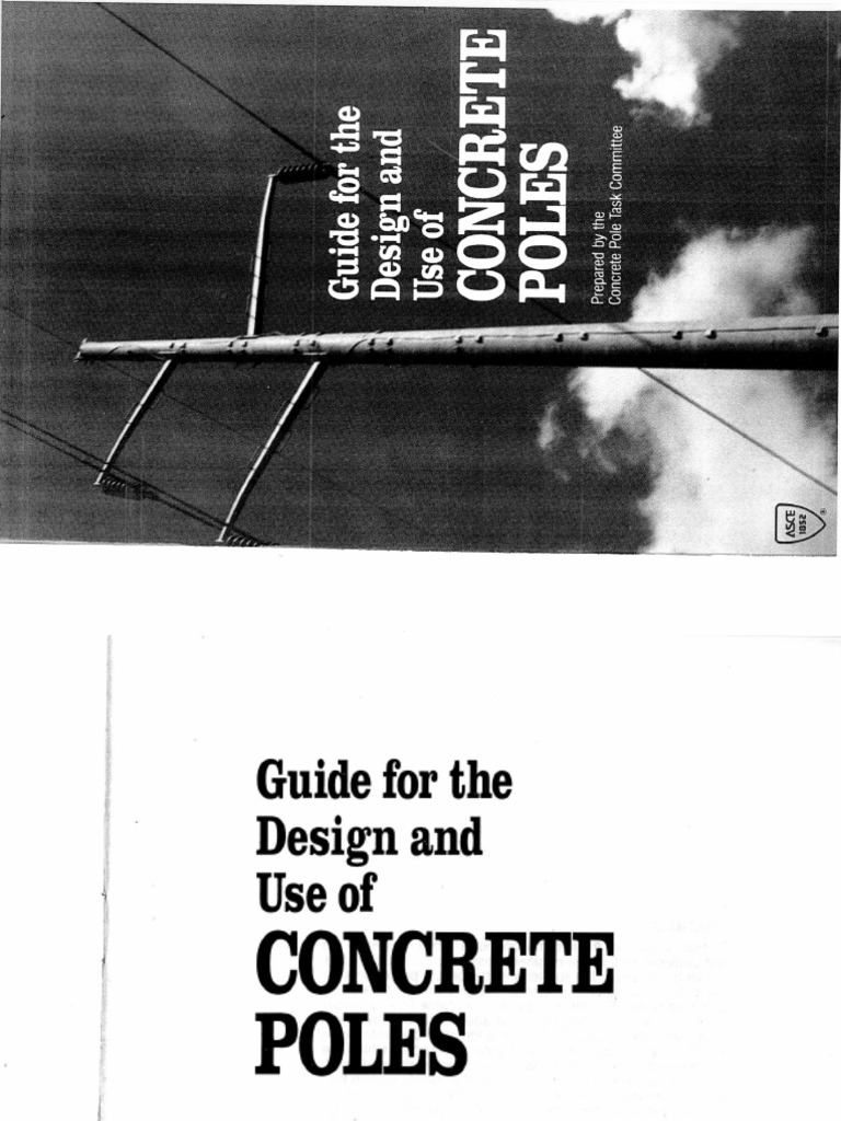 ASCE 1987 Guide For The Design and Use of Concrete Poles | PDF ...