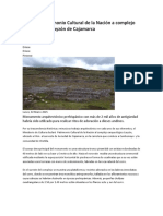 Declaran Patrimonio Cultural de La Nación a Complejo Arqueológico Layzón de Cajamarca