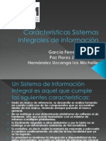 Características Sistemas Integrales de Información
