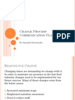 Change Process Communication Plan