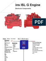 Cummins ISL G Engine Electronic Components Overview