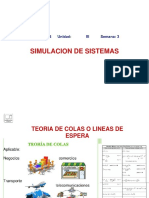 Semana 3. Unid. III. Teoria de Colas