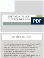 Jorge Hernández Fernández: Historia de los Guaros de Lara