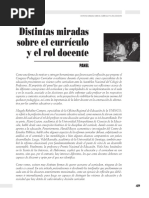 Curriculum y Rol Docente. Viola Soto