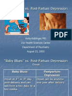 "Baby Blues" vs. Post-Partum Depression