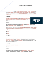 GRE High Frequency Words