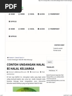 Contoh Surat Undangan Halal Bi Halal