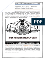 KPSC Recruitment