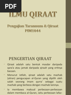 Mabadi Ilmu Qiraat