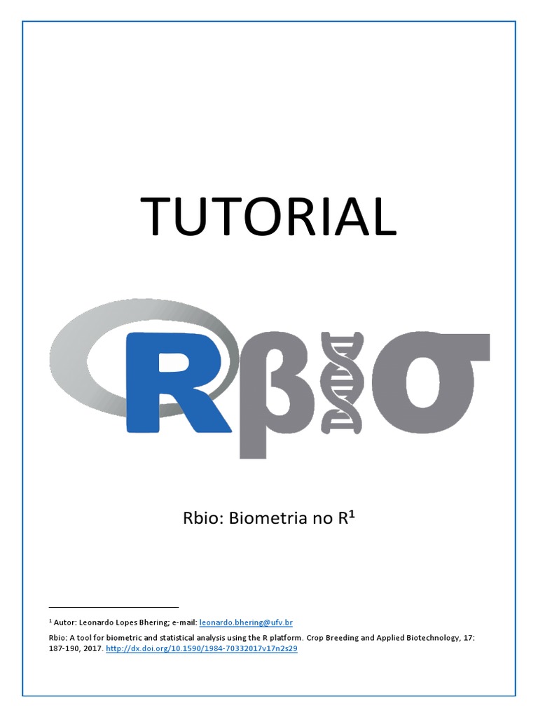 Tutorial de Instalação do Rbio | PDF | Sistema operacional | Programas