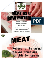 Meat As A Raw Material
