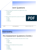 Pre-Assessment Questions: Event-Handling