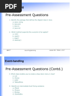 Pre-Assessment Questions: Event-Handling