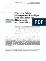 BEHN, R. the New Public Management Paradigm