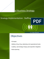 Global Business Strategy: Strategy Implementation: Staffing and Directing