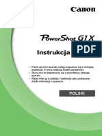 PowerShot G1 X Camera User Guide PL